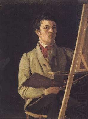 Jean Baptiste Camille  Corot Portrait de Partiste a I'age de vingt-neuf ans -1825 (mk11) china oil painting image